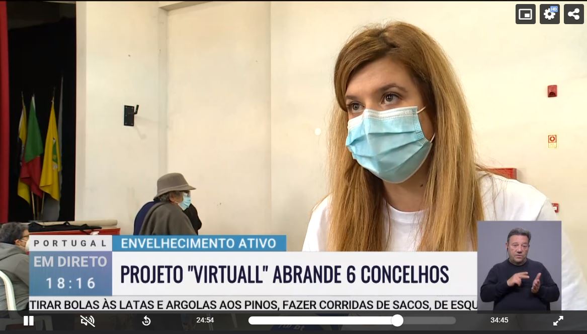 RTP 1 realiza uma reportagem sobre o VirtuALL