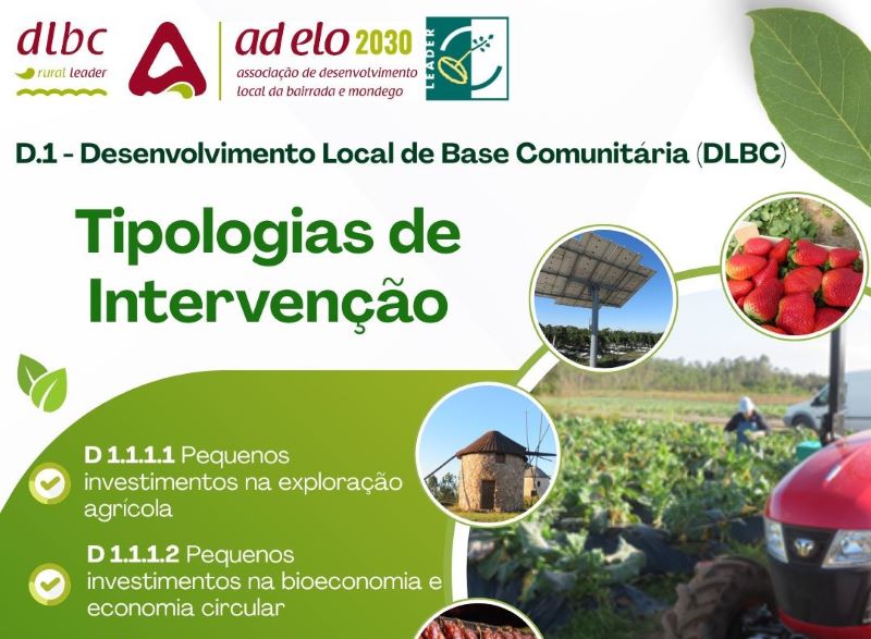 Prorrogação do Prazo para apresentação de candidaturas “AD ELO/Aviso 01/D.1.1.1.1/2025″ – D.1.1.1.1 – Pequenos investimentos na exploração agrícola