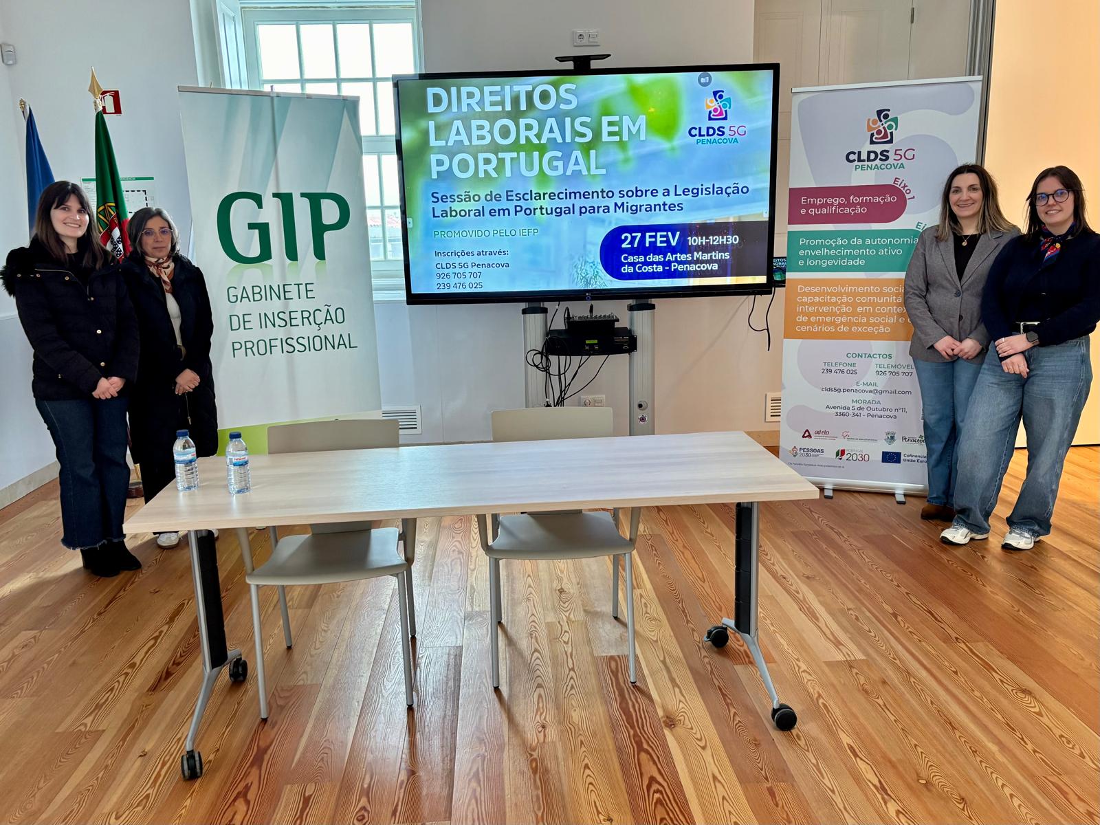 CLDS 5G de Penacova promove sessão sobre Legislação Laboral em Portugal